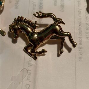 Gold Tone Horse